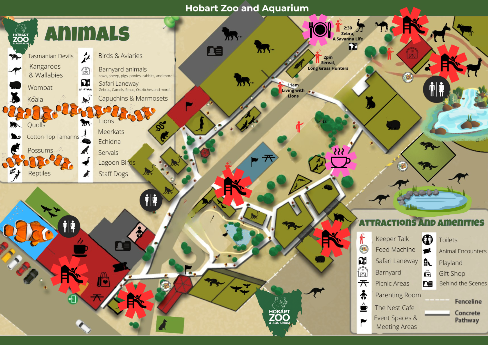 Map Zoo Print
